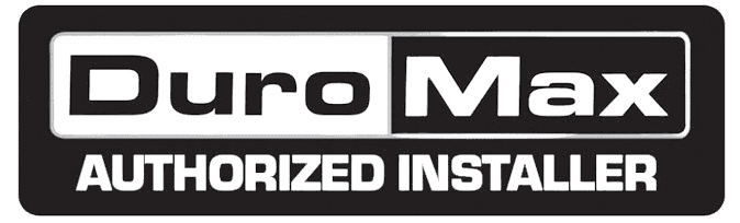 DuroMax Authorized Installer badge, Lightning Bay Electric is a factory-authorized DuroMax generator installer in Tampa, FL